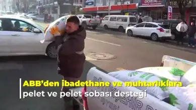 Ankara'dan İbadethanelere Pelet Sobası Desteği