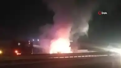 Ankara'da Trafik Kazası: Yangın ve Yaralılar