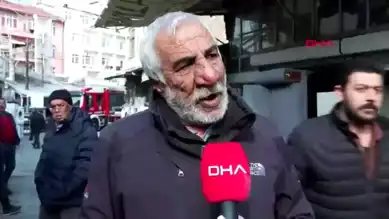 Ankara Altındağ'da Spotçular Çarşısı'nda Yangın!