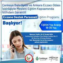 Çankaya'dan Eczane Personeli Eğitimi
