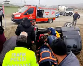 Çankırı'da Takla Atan Araç: 4 Yaralı