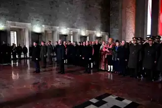 Atatürk'ün Ankara'ya Gelişinin 105. Yılı Anıtkabir'de Anıldı