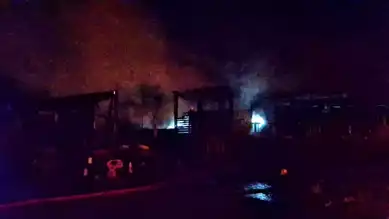 Beypazarı'nda Ahırda Yangın!