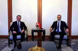 Fidan-Barzani Görüşmesi Ankara'da