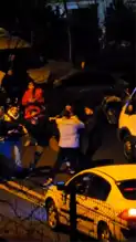 Keçiören'de Park Halindeki Araca Çarpan Sürücü Kavga Etti!