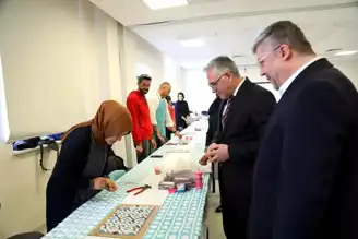 Çubuk'ta Öğretmenlere Mozaik Sanatı Eğitimi