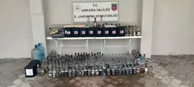 Nallıhan'da Kaçak Alkol ve Tütün Baskını