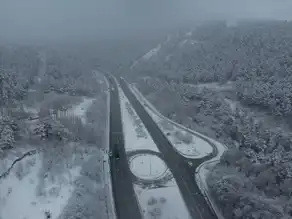 Çorum'da Yoğun Kar Yağışı