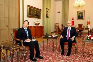 Kurtulmuş, Japon Büyükelçisini Kabul Etti