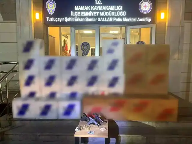 Ankara'da 300 Bin Boş Makaron ve Silah Ele Geçirildi