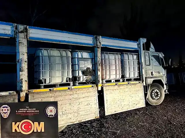 Ankara'da 8 Bin Litre Kaçak İçki Operasyonu!