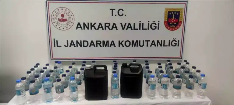 Ankara'da Sahte Alkol Operasyonu: Üretici Gözaltında