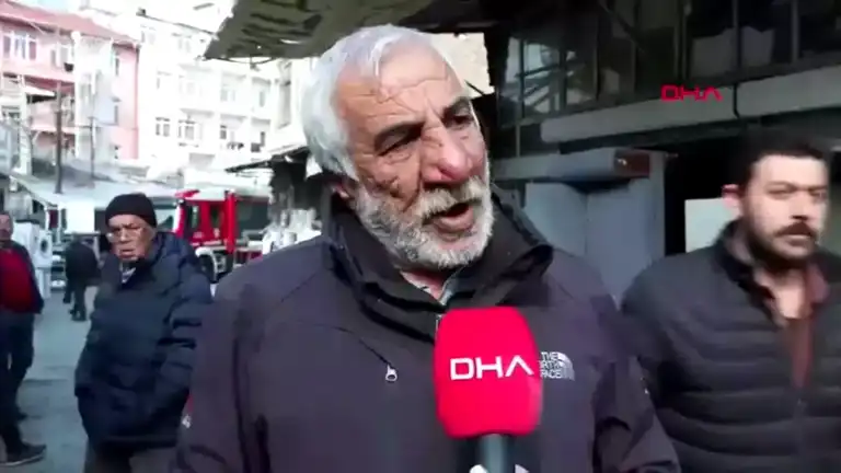 Ankara Altındağ'da Spotçular Çarşısı'nda Yangın!