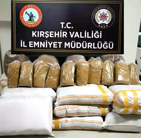 Kırşehir'de 700 Kg Kaçak Tütün Operasyonu