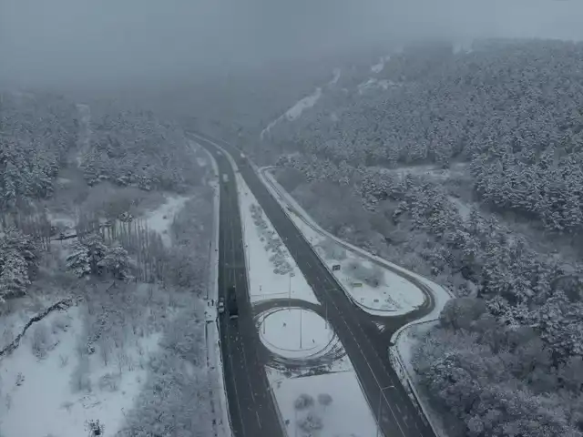 Çorum'da Yoğun Kar Yağışı
