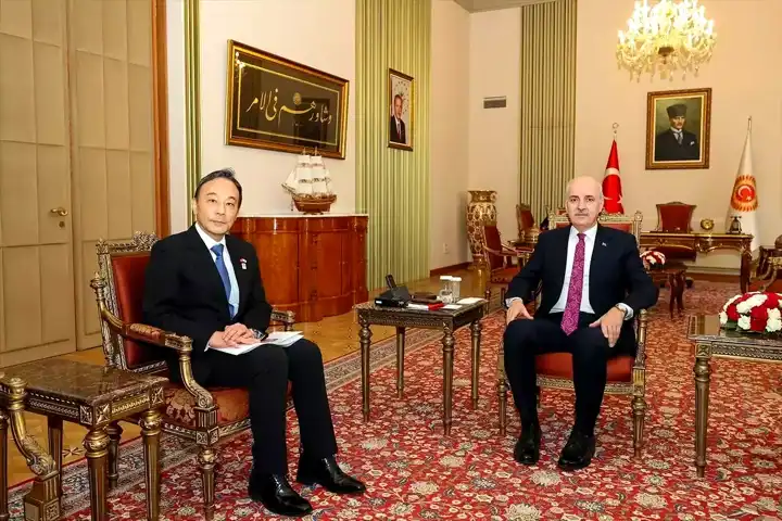 Kurtulmuş, Japon Büyükelçisini Kabul Etti
