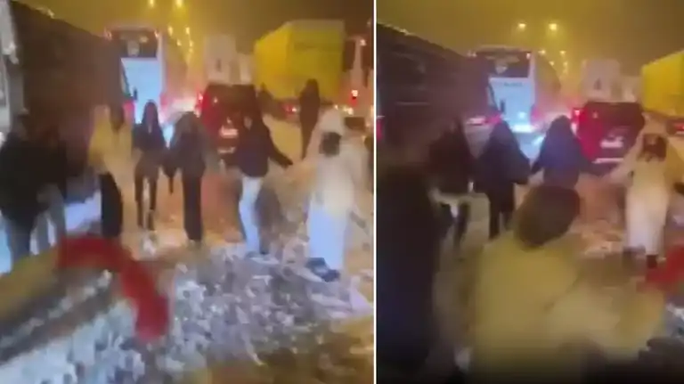 Kar Kapanında Halay Şöleni!